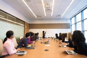 Equipo en una sesión de capacitación